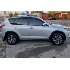 Расширители арок (4 шт, черные, ABS-пластик) для Toyota Rav 4 2006-2013 гг