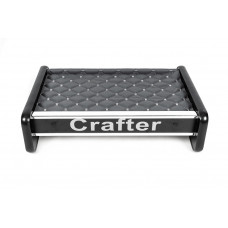 Полка на панель (Серая с серой строчкой) для Volkswagen Crafter 2016- гг