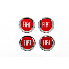 Колпачки на оригинальные диски 49/42,5 мм V-1 (комплект 4 шт.) для Fiat