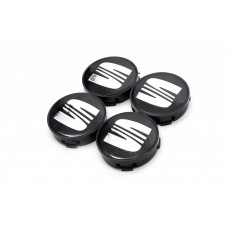 Колпачки на диски 57/55.5 мм (комплект 4 шт) для Seat