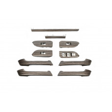 Комплект вставок под дерево (тёмное) для Toyota Land Cruiser Prado 150 2009-2023 гг