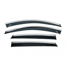 Вітровики з хромованим молдингом (4 шт, Niken) для MG ZS 2017- рр