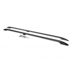 Рейлинги OmsaLine Solid (2 шт, черные) Длинная База для Ford Custom 2013-2022 гг