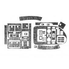 Накладки на панель Meric (V-Class, 1996-1999) Титан для Mercedes Vito W638