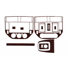 Накладки на Панель Приборов Алюминий для Ford C-Max 2004-2010 гг