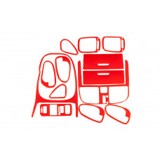 Накладки на панель 1999-2003 (красный цвет) для Mitsubishi Carisma