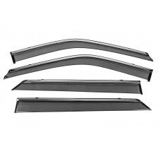 Вітровики з хромованим молдингом Niken Luxury (4 шт) для Ford Explorer 2019- рр