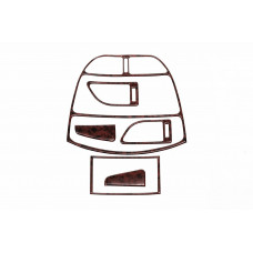 Накладки на панель приборов (малый комплект) Алюминий для Chery Tiggo 1 2005-2016 гг