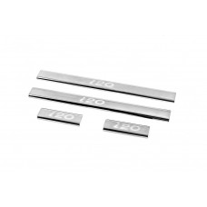 Накладки на пороги Carmos V2 (4 шт, нерж) для Hyundai I-20 2008-2012 рр