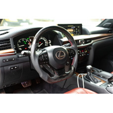 Анатомический руль в сборе (карбон) для Lexus LX570/450d 2008-2022 гг