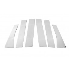 Накладки на дверные стойки из нержавеющей стали (6 шт) для Mitsubishi ASX 2010-2023 гг