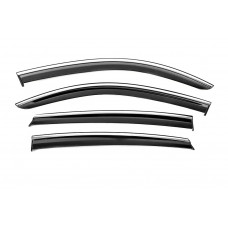 Вітровики з хромованим молдингом Niken Luxury (4 шт) для Mercedes GLE coupe C292 2015-2019 рр