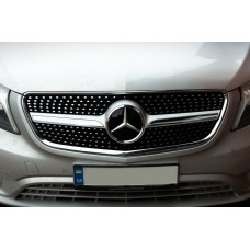 Передняя решетка Diamond (2014-2023 для Vito W447) для Mercedes Vito/V-class W447 2014- гг