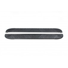 Боковые пороги Bosphorus Black (2 шт., алюминий) Стандартная база для Ford Connect 2021- гг