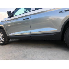 Молдинг дверний Carmos широкий (нерж) для Skoda Kodiaq 2016-2023 рр