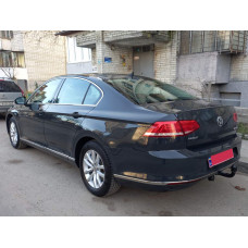 Накладка на торец заднего бампера SD/SW (3 шт, нерж) Carmos - Турецкая сталь для Volkswagen Passat B8 2015-2023 гг