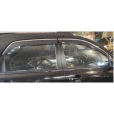 Ветровики с хромом (4 шт, Niken) для Kia Sportage 2004-2010 гг