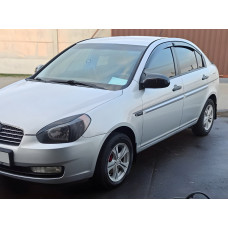 Накладки на Зеркала BMW-Style (2 шт) для Hyundai Accent 2006-2010 гг