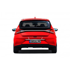 Хромированная накладка над номером OmsaLine (нержавейка) для Hyundai I-20 2020- гг