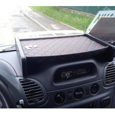 Полиця на панель (2000-2006, Чорна з червоною ниткою) CDI для Mercedes Sprinter W901/902/903/904/905 рр