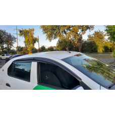 Ветровики на окна (4 шт., Sunplex Sport) для Dacia Logan II 2013-2022 гг