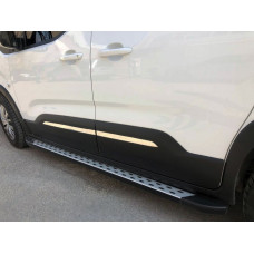 Накладки на дверные молдинги из нержавеющей стали OmsaLine - Итальянская Нержавейка для Peugeot Partner/Rifter 2019- гг