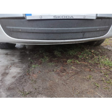 Зимняя накладка на решетку (нижняя) Глянцевая для Skoda Octavia II A5 2010-2013 гг