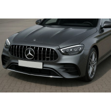 Передняя решетка Panamericana GT (AMG Line, 2020-2023) С местом под камеру для Mercedes E-сlass W213