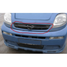 Зимняя накладка на решетку радиатора 2001-2007 (верхняя) Матовый для Opel Vivaro