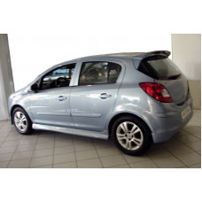 Боковые пороги (грунтованные под покраску) для Opel Corsa D 2007-2014 гг