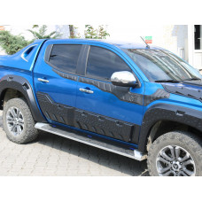 Дверные молдинги EuroCap (6 шт, ABS) для Fiat Fullback 2016- гг