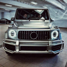 Передняя защита (кенгурятник) для рестайлинга 2018-2025 для Mercedes G сlass W463