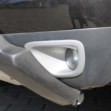 Накладки на противотуманки 2008-2013 (2 шт, ABS) для Dacia Duster рр