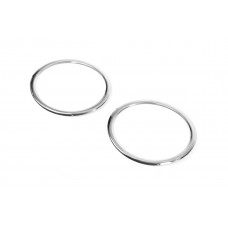 Накладки на противотуманки (2009-2013 2 шт., нерж) для Skoda Yeti