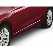 Молдинг дверний (4 шт, нерж) OmsaLine - Італійська нержавійка для Fiat Tipo 2016- рр