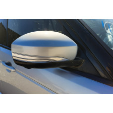 Хромированные накладки-полоски на зеркала (2 шт) для Range Rover Sport 2014-2022 гг
