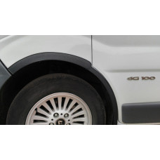 Расширители колесных арок (4 шт, черные) 2007-2015, черный пластик для Opel Vivaro