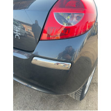 Накладки на углы заднего бампера из нержавеющей стали для Renault Clio III 2005-2012 гг