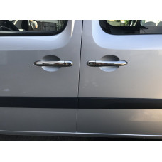 Накладки на дверные ручки из нержавеющей стали 4 шт, Carmos - Турецкая сталь для Mercedes Citan 2013-2021 гг