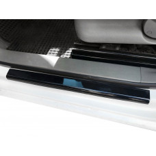 Накладки на дверные пороги (ABS-пластик) 3 шт, Матовый для Volkswagen Caddy 2015-2020 гг
