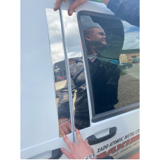 Накладки на дверні стійки (4 шт, нерж) для Ford Connect 2006-2009 рр