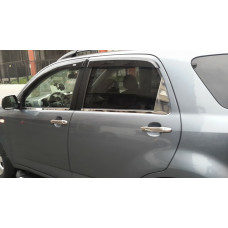 накладка на ветровічок (2 шт, нерж) для Daihatsu Terios 2006-2017 рр