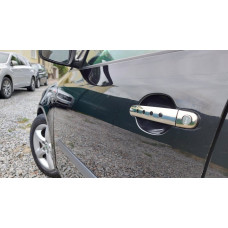 Хромированные Накладки на Ручки DEKOR (2 шт., Нерж. сталь) для Skoda Roomster 2006-2015 гг