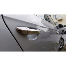 Хромированные плоские накладки на ручки (4 шт, нержавейка) для Volkswagen Passat B6 2006-2012 гг