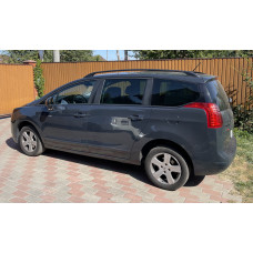 Рейлінги OmsaLine Solid (2 шт, чорні) для Peugeot 5008 2009-2016 рр