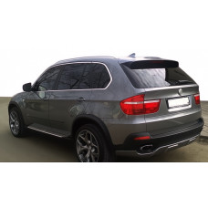 Накладка на задний бампер (2007-2010, под покраску) для BMW X5 E-70