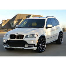 Накладка на передний бампер (2007-2010, под покраску) для BMW X5 E-70