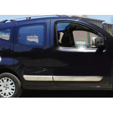 Дверные Молдинги Нержавеющая Сталь (4 шт) Carmos - Турецкая Нержавеющая Сталь для Peugeot Bipper 2008-2017 гг