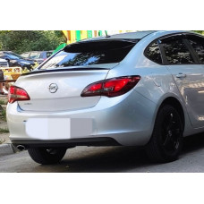 Спойлер Lip Sedan (Sunplex, Черный) (115см x 5,5см) для Opel Astra J 2009-2015 гг