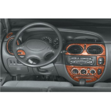 Накладки на панель приборов (Meric, Турция) Дерево для Renault Scenic 1998-2003 гг